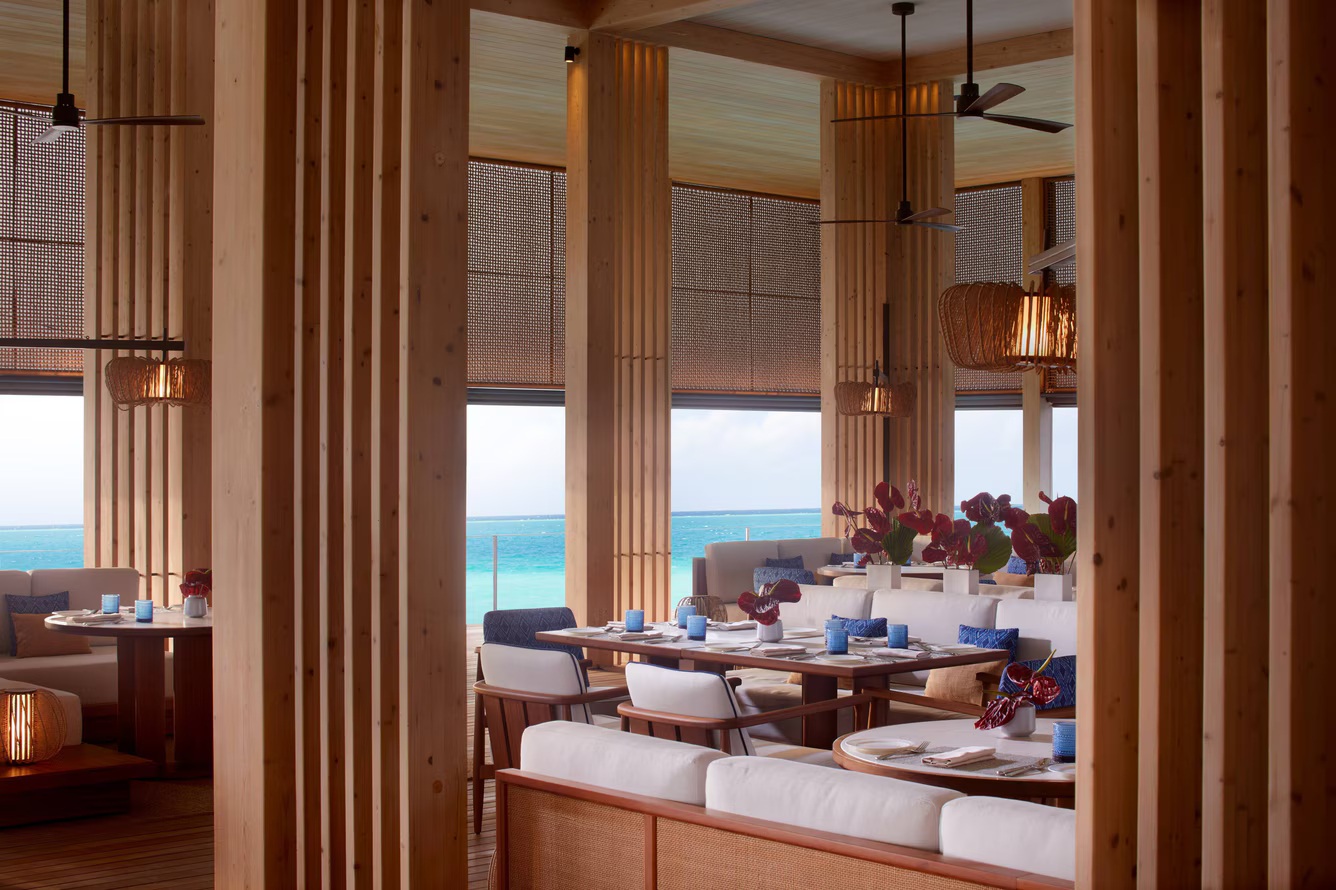ritz carlton maldive七家異國餐廳供應著東西方經典美食